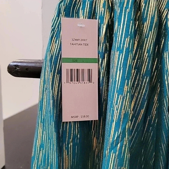 Nanette LeporeWomen's Blue Handkerchief Skirt Size Large Asymmetrical Hem - Picture 4 of 5